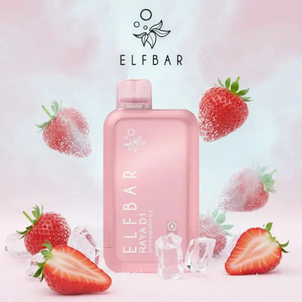 elfbar raya d1 vape - strawberry ice