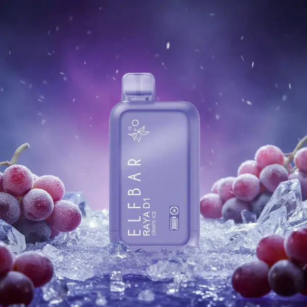 elfbar raya d1 vape - grape ice