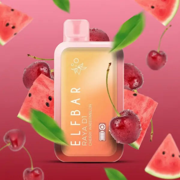 elfbar raya d1 vape - cherry watermelon