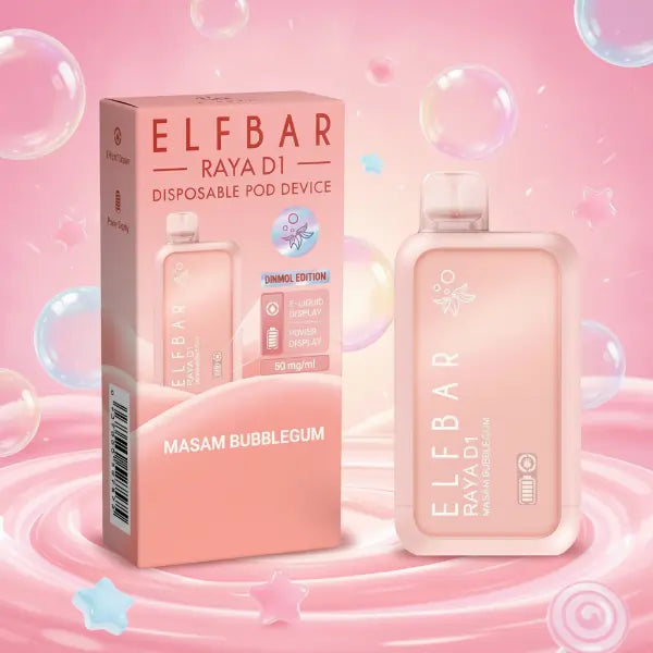 elfbar raya d1 vape - masam bubblegum