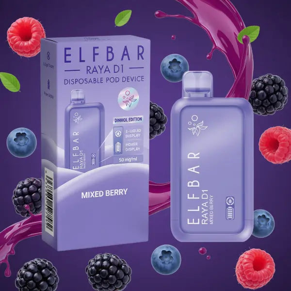 elfbar raya d1 vape - mixed berry
