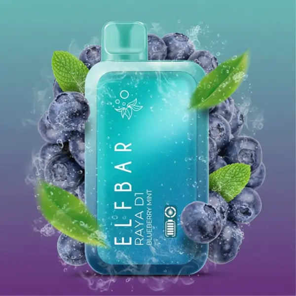 elfbar raya d1 vape - blueberry mint