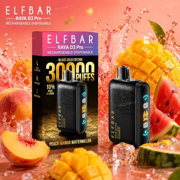 Elfbar Raya D3 Pro Vape - Peach Mango Watermelon